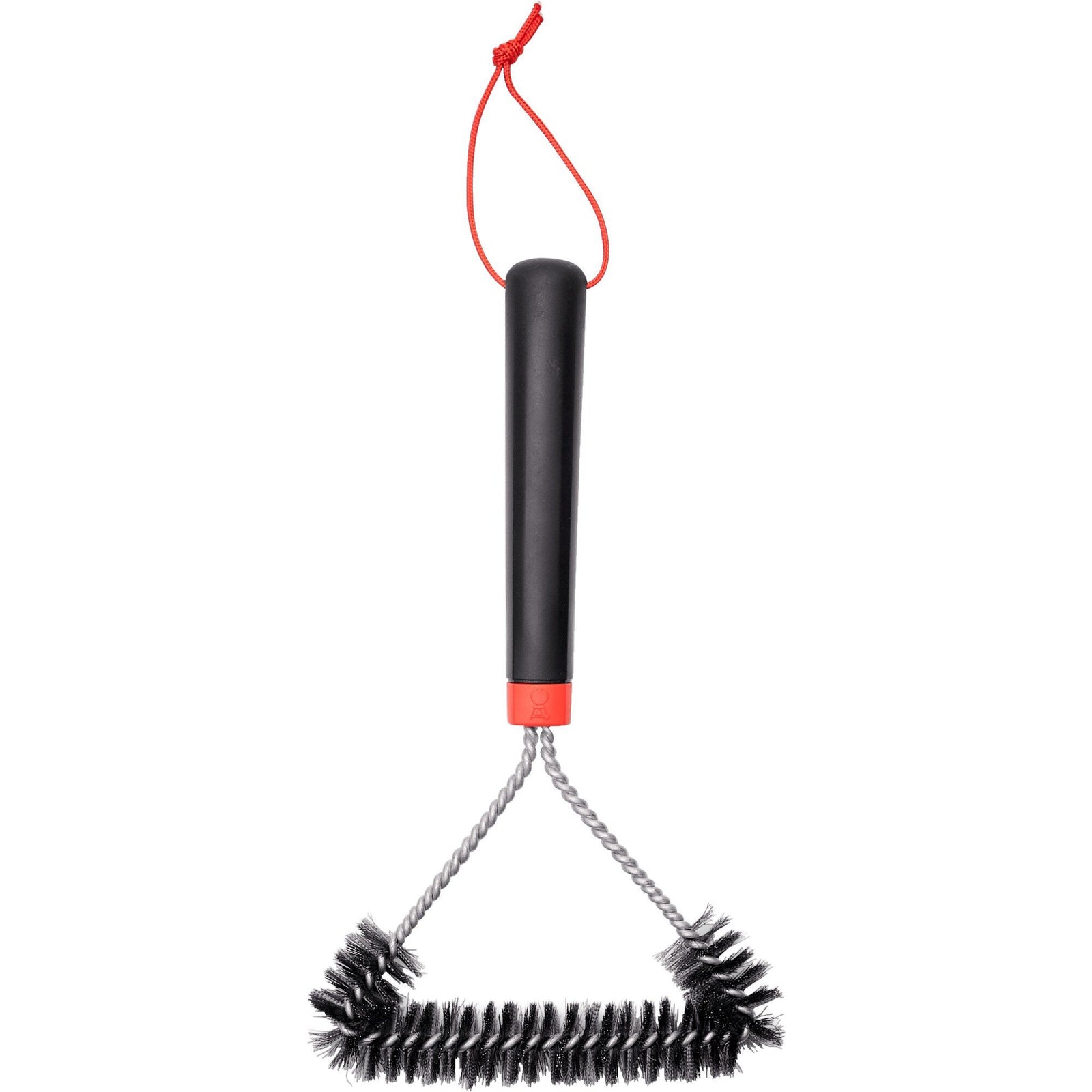 Weber Weber Tresidet Grillbørste, 30 cm. – billede i brug (Grillbørste)
