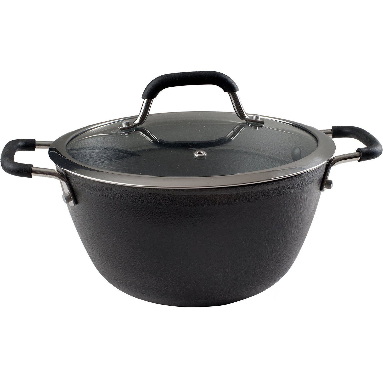 Ronneby bruk Ronneby bruk Stegegryde med glaslåg 4 liter – vinkelbillede (Stegepande)