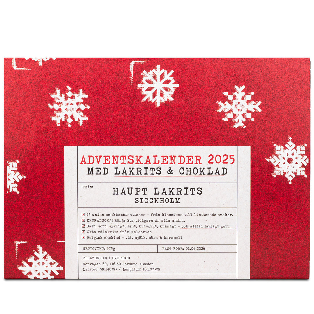 Haupt lakrits Haupt Lakrits Julekalender 2025 – frontbillede (Julekalender)