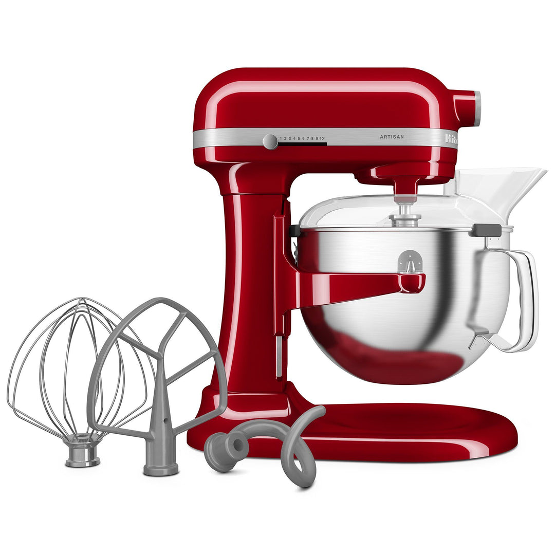 Kitchenaid Kitchenaid Artisan 5KSM60SPX køkkenmaskine med løftearm 5,6 liter, rød – billede i brug (Røremaskiner)