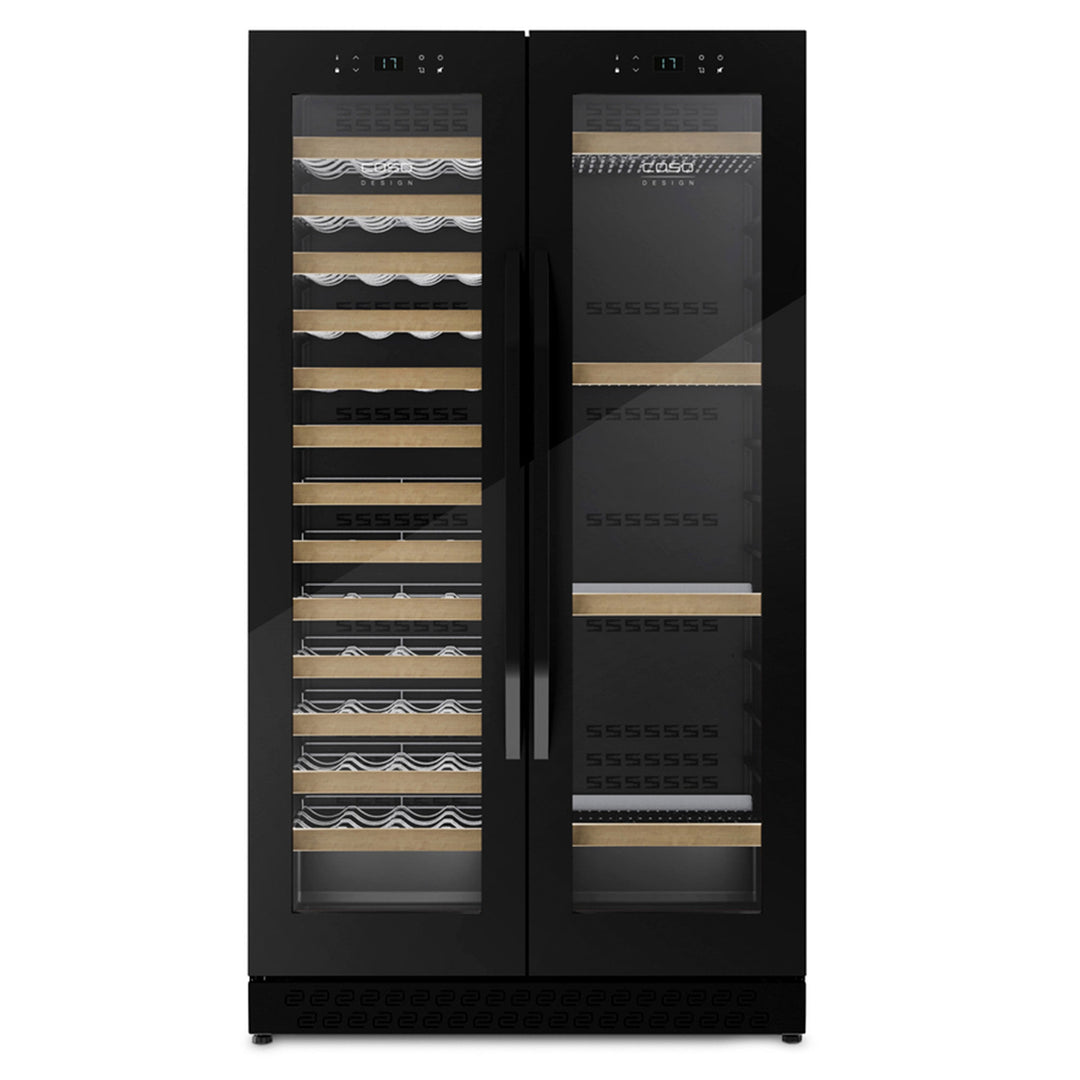 Caso Caso 674 WineChef Duo vinkøleskab 122 flasker, sort ❤ detaljebillede (Vinkøleskabe)