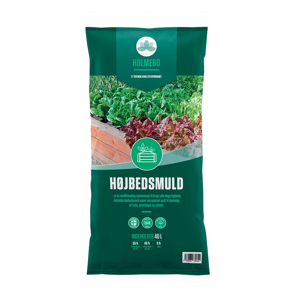 Produktbillede af Højbedsmuld 40 liter på tilbud i høj kvalitet