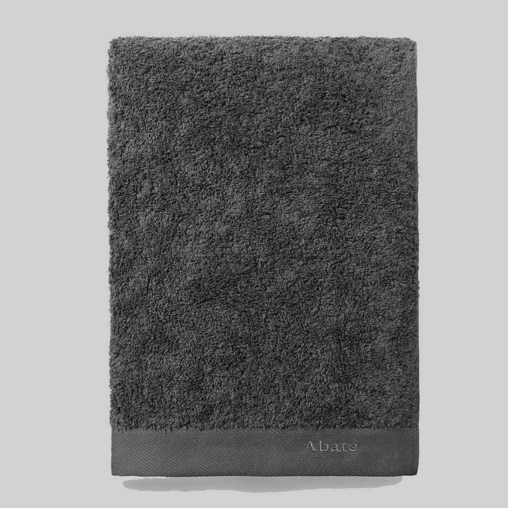 Produktbillede af ABATE Håndklæde egyptisk bomuld Mørkegrå 100x165 cm på tilbud i høj kvalitet