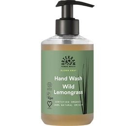 Detaljeret produktbillede af Urtekram Håndsæbe Wild Lemongrass 300ml. på tilbud