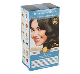 Produktbillede af Tints of Nature Hårfarve 4C Medium Ash 130 ml på tilbud