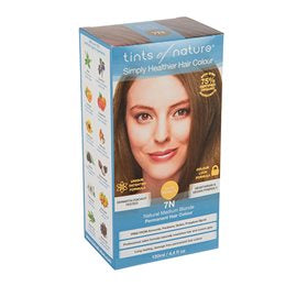 Produktbillede af Tints of Nature Hårfarve 7N Blonde 130ml. på tilbud