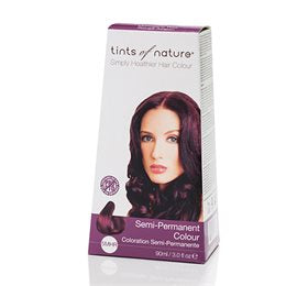 Produktbillede af Tints of Nature Hårfarve mahogany red semipermanent 90ml. på tilbud