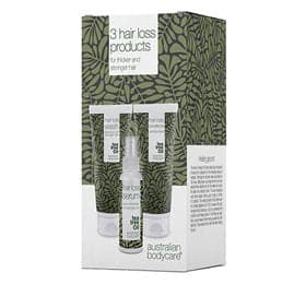 Se Australian Bodycare Hårtabspakken - tyndt hår + hårtab - Værdi 459,95 Hair Loss Wash, Hair Loss Conditioner, Hair Loss Serum ❤ Stort online udvalg i KopK ❤ Hurtig levering: 1 - 2 Hverdage samt billig fragt - Varenummer: HG-54485 og barcode / Ean: '5709455014758 på lager - Udsalg på Shampoo Spar op til 52% - Over 312 kendte brands på udsalg