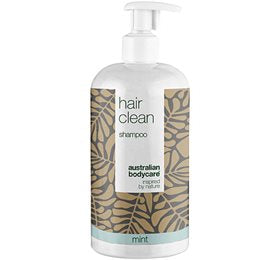 Detaljeret produktbillede af Australian bodycare Hair Clean Shampoo Mint 500ml. på tilbud