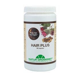 Stort online udvalg i Natur Drogeriet Hair plus 90 kaps. ❤ Natur Drogeriet ❤ Hurtig levering: 1 - 2 Hverdage og gratis fragt v/køb over 295 kr. GLS til pakkeshop ❤ Varenummer: HG-12747 og barcode / Ean: 5703137030104 på lager - Kæmpe udvalg i Sundhed - Over 454 design mærker på udsalg