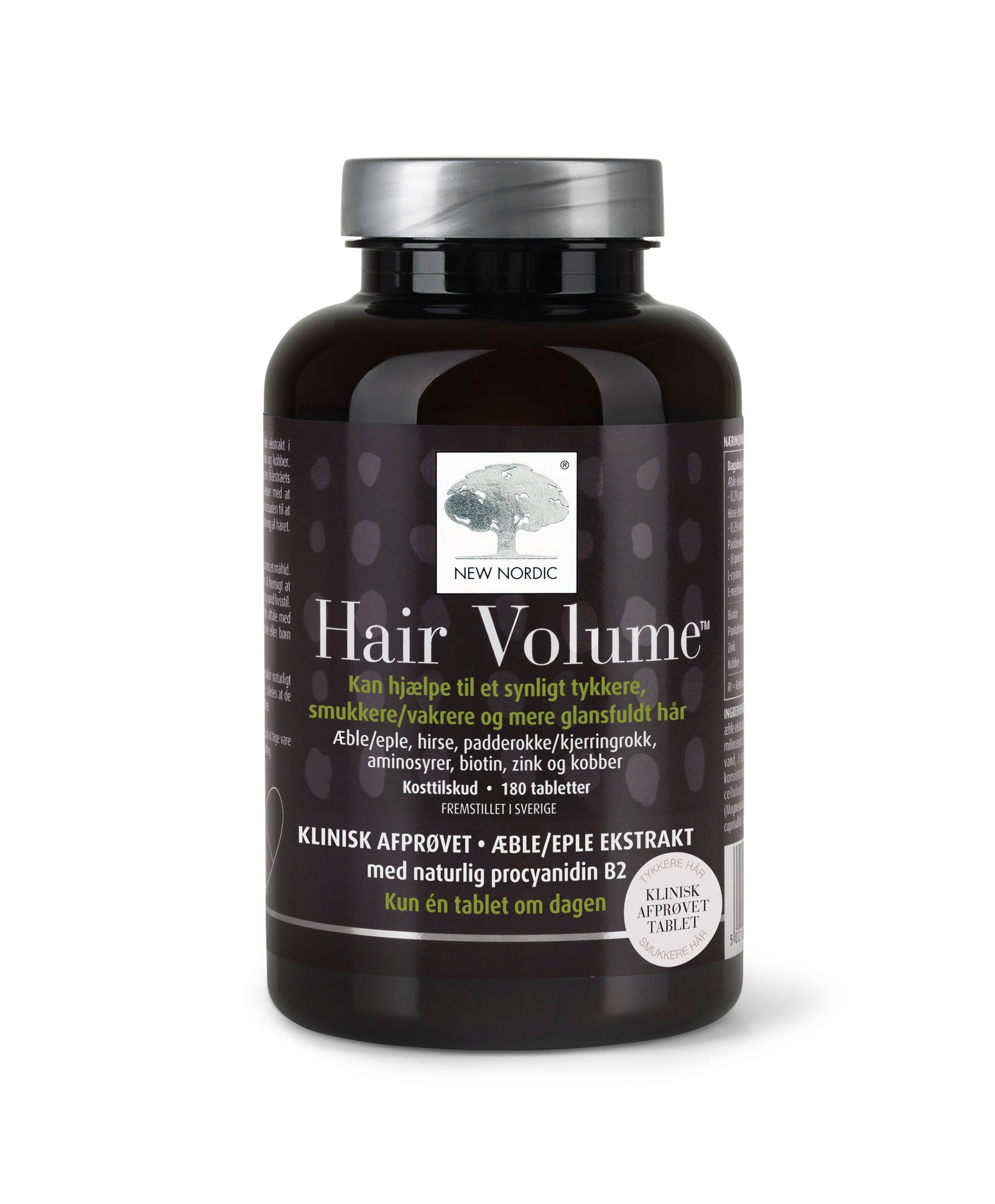 Produktbillede af New Nordic Hair Volume 180 tabl. på tilbud