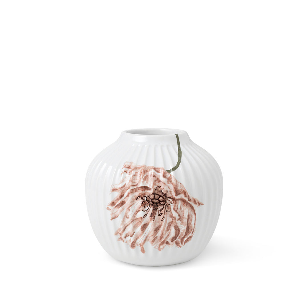 Produktbillede af Kähler Hammershøi Poppy Vase H13 cm hvid i premium kvalitet