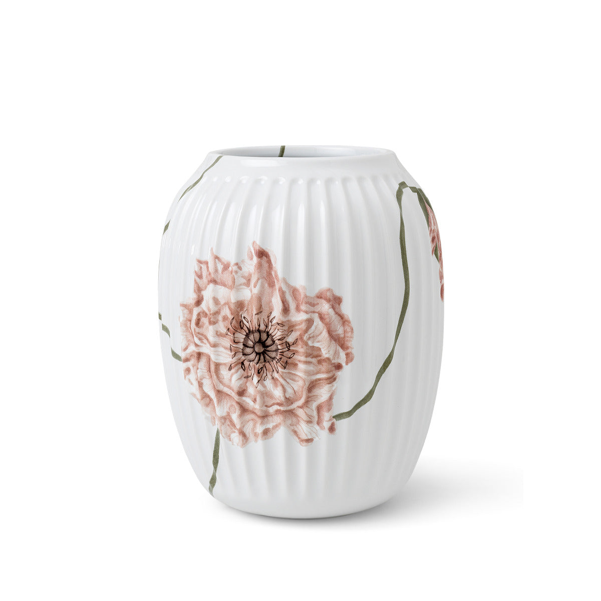 Produktbillede af Kähler Hammershøi Poppy Vase H21 cm hvid i premium kvalitet