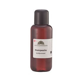 Detaljeret produktbillede af Urtegaarden Hampeolie ØKO 100ml. på tilbud