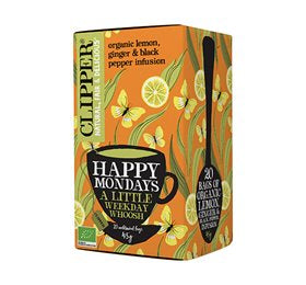 Produktbillede af Clipper Happy Mondays Te Ø 20br. på tilbud