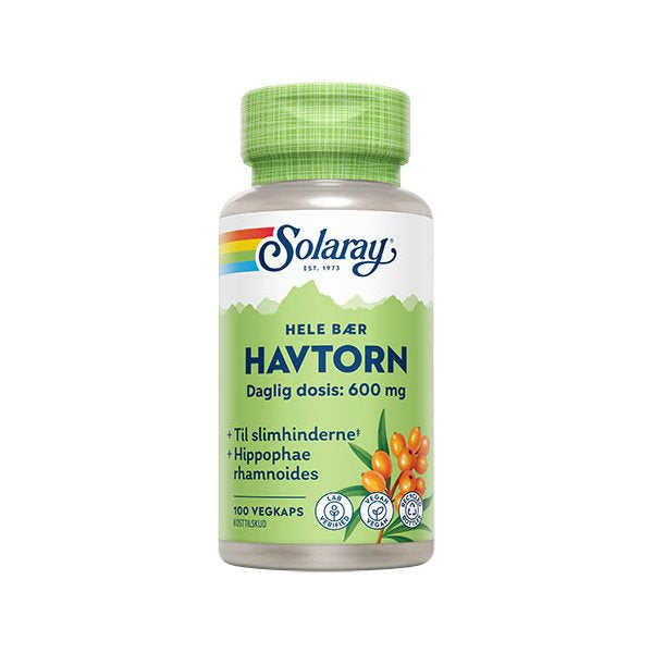 Produktbillede af Solaray Havtorn 100 kap. på tilbud