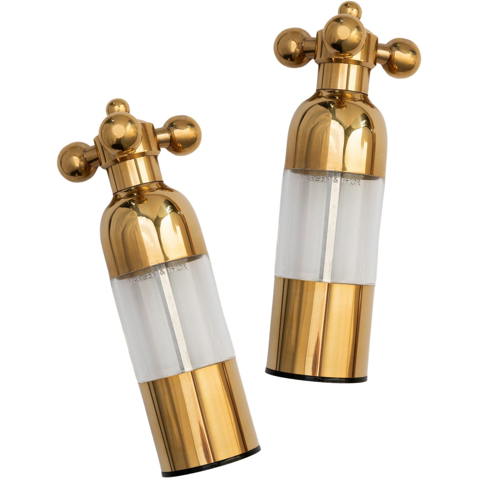 Vargen & thor Vargen & thor Axia salt- og peberkværn, guld – detaljebillede (Salt/peberkværn)
