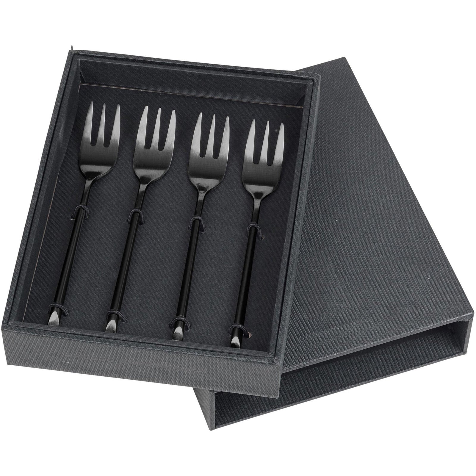 Broste Broste Hune Titanium Mat Black, kagegafler 4 stk. – frontbillede (Gafler)