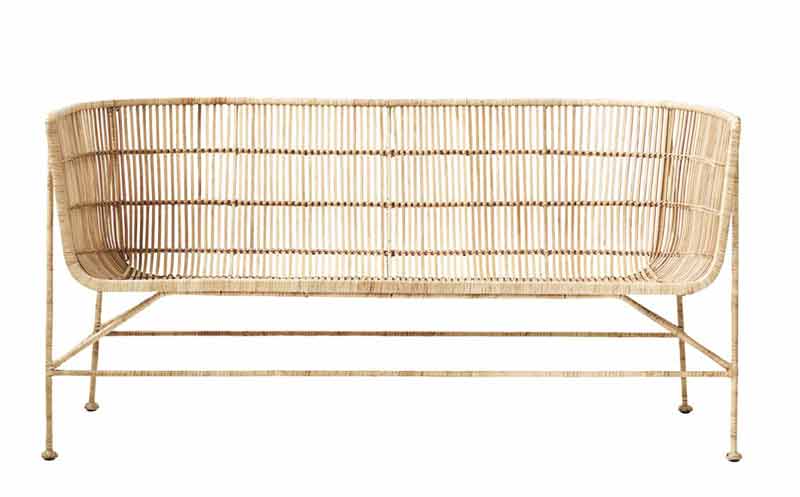 Produktbillede af HOUSE DOCTOR CUUN SOFA M/ARMLÆN RATTAN NATUR 140 i premium kvalitet