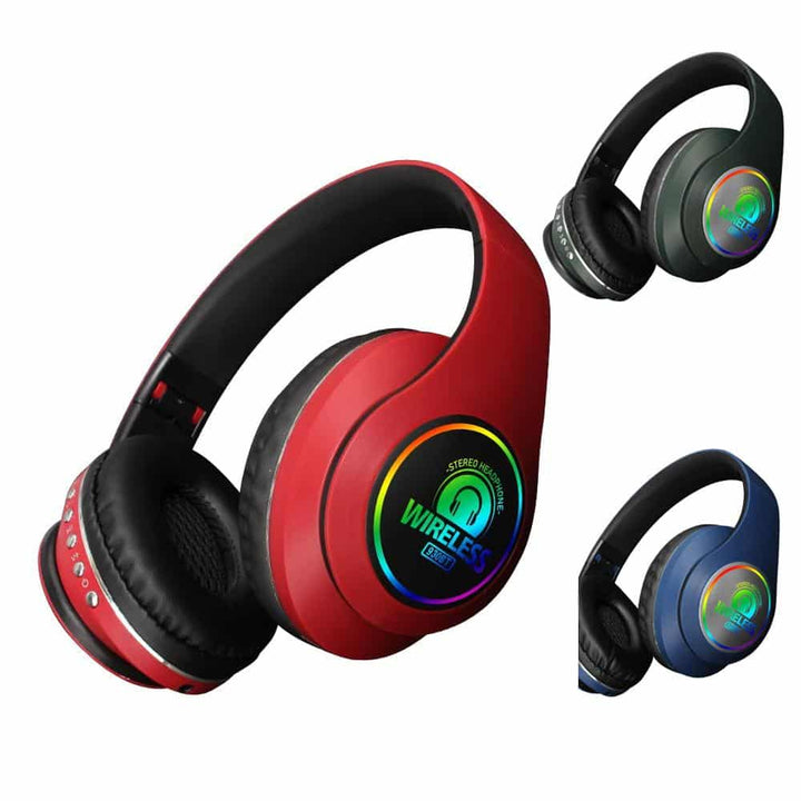 Produktbillede af Bluetooth Stereo Høretelefoner m/mikrofon (flere farver) Rød på tilbud