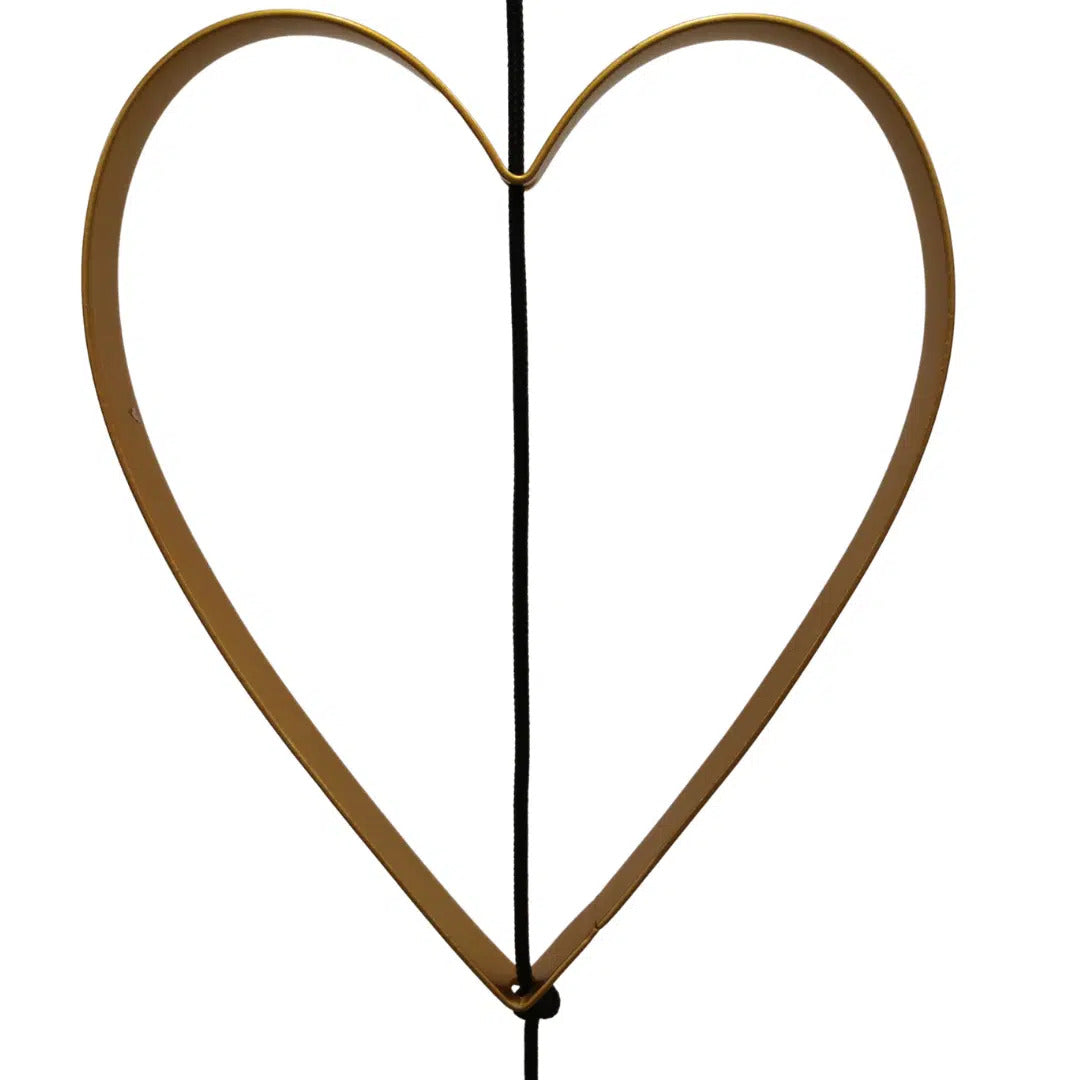 Produktbillede af Snoren Jernhjerte outline gold medium i premium kvalitet