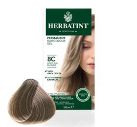Detaljeret produktbillede af Herbatint 8C Light Ash Blonde 150 ML X på tilbud