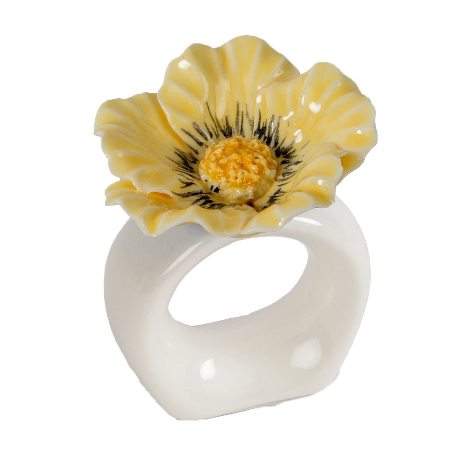 Byon Byon Poppy servietring 2-pak, beige – billede i brug (Servietring)