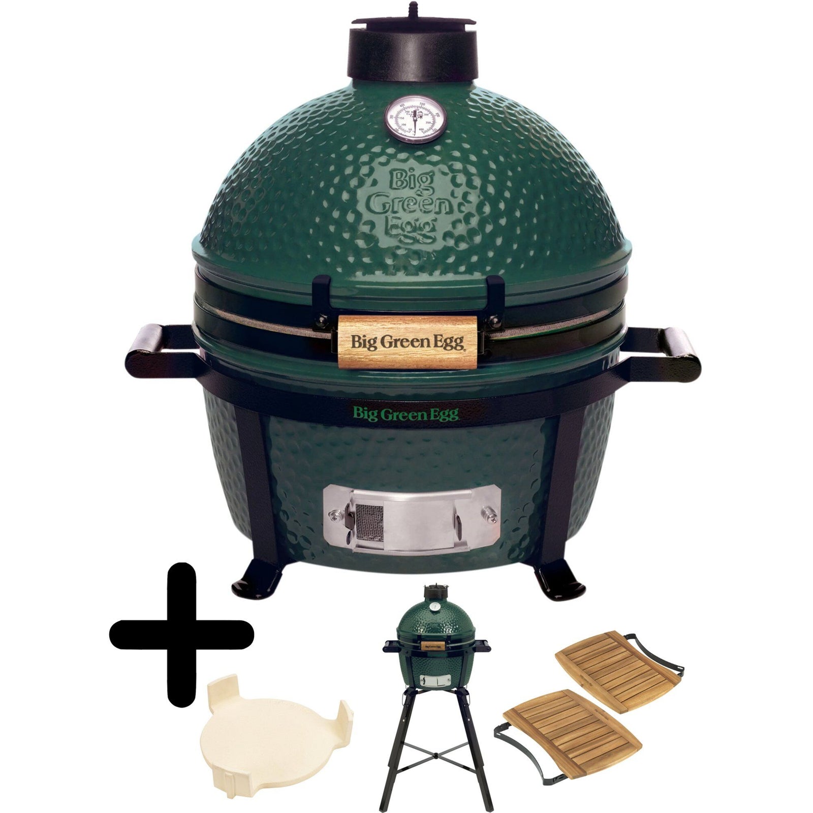 Big green egg Big green egg Kulgrill komplet pakke+, minimax – vinkelbillede (Kamadogrill)
