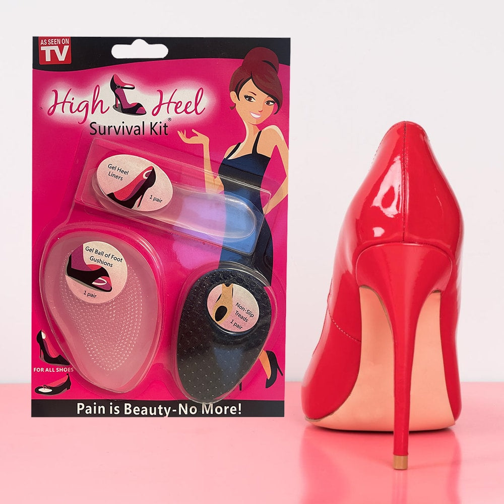Produktbillede af Survival Kit til Høje Hæle inkl. hæle- & trædepuder på tilbud