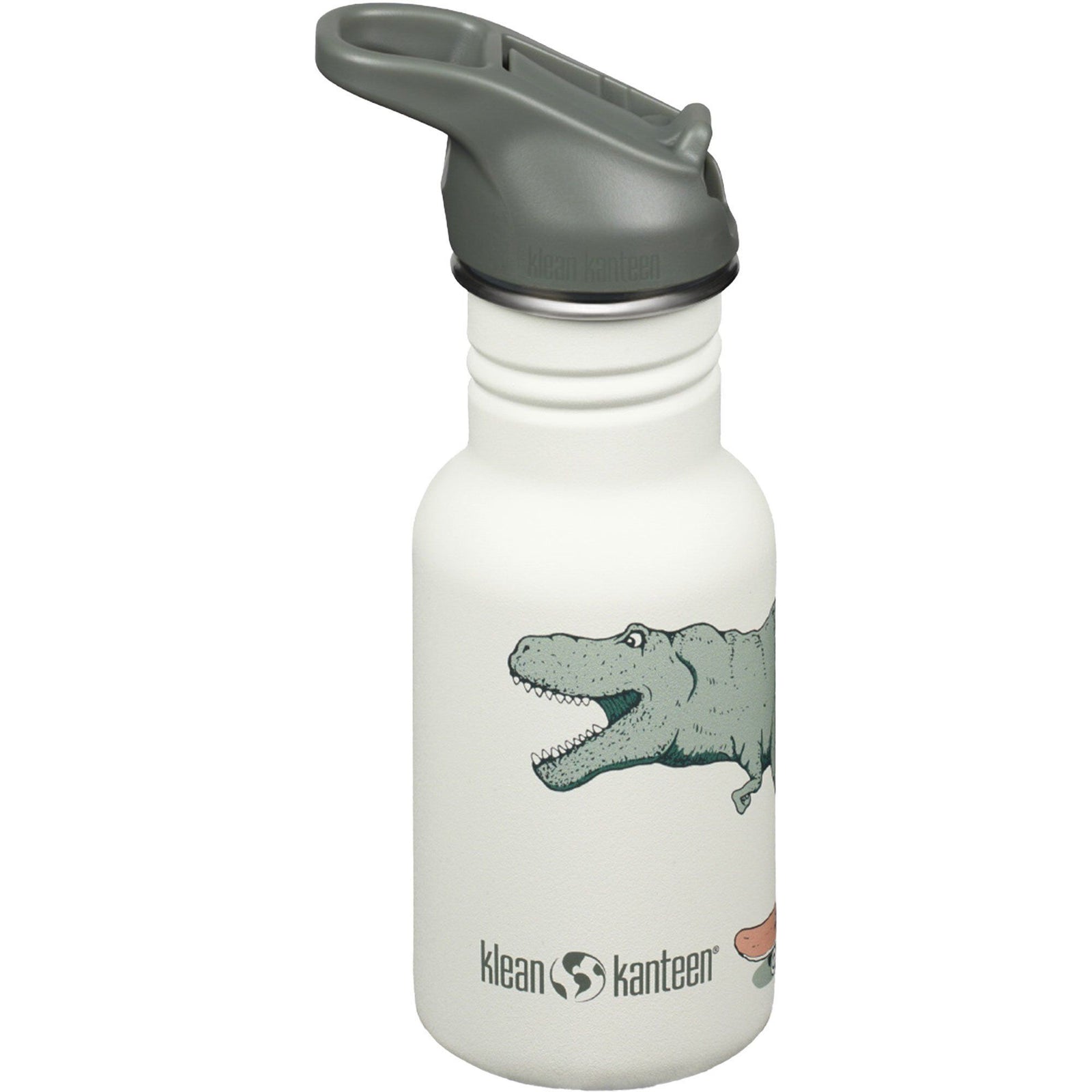 Klean kanteen Klean kanteen Kid Classic Narrow Flip Vandflaske 355 ml, Dino Skate – produktbillede (Termokande)