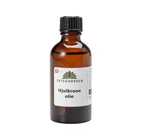Detaljeret produktbillede af Urtegaarden Hjulkroneolie ØKO 50ml. på tilbud