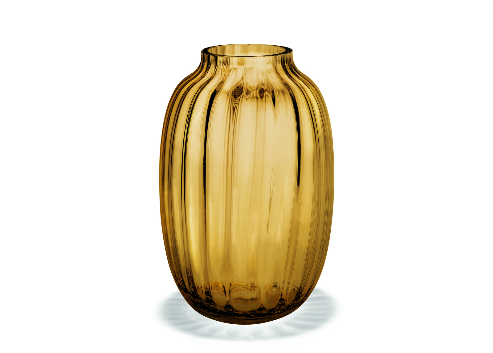 Produktbillede af Holmegaard Primula Vase amber 25,5 cm i premium kvalitet