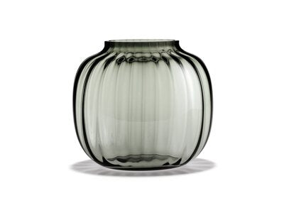 Produktbillede af Holmegaard Primula Oval Vase smoke 17,5 cm i premium kvalitet