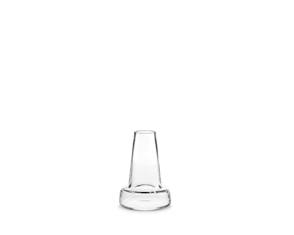 Produktbillede af Holmegaard Flora Vase lang hals klar 24 cm i premium kvalitet