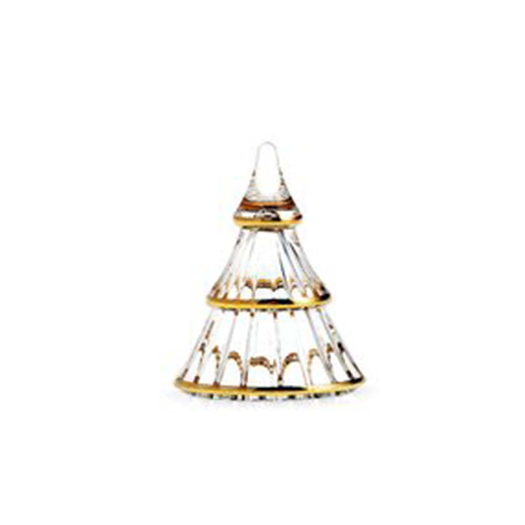 Produktbillede af Holmegaard Fairytales Juletræ lille klar med guld i premium kvalitet