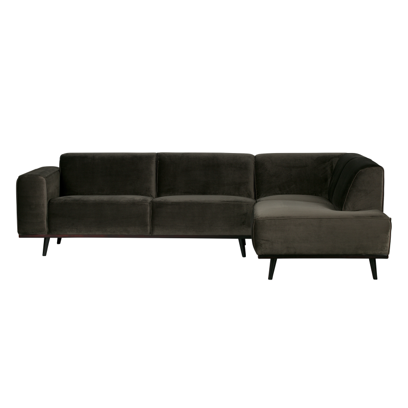 Produktbillede af Højrevendt Statement Hjørnesofa Velour på tilbud i høj kvalitet