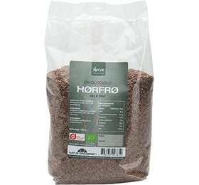 Detaljeret produktbillede af ND Hørfrø hele Ø 1kg. på tilbud