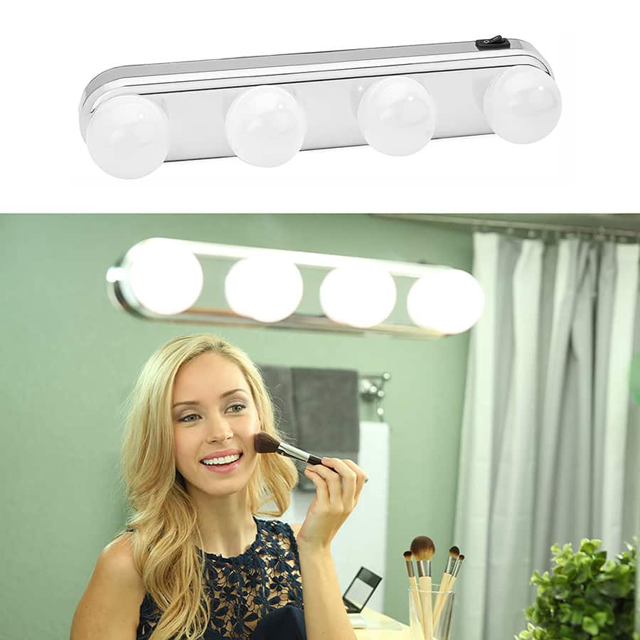 Produktbillede af Hollywood LED Makeuplys m/sugekop til spejl på tilbud