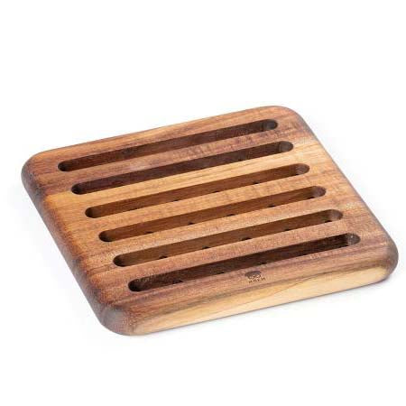 Produktbillede af Claus Holm HOLM Bordskåner 18 x 18 cm Akacietræ i premium kvalitet