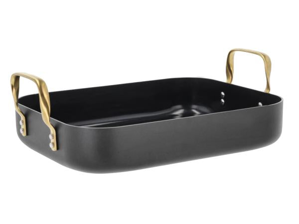 Produktbillede af Claus Holm Bradepande keramisk non-stick Brasserie 34 x 26 x 8 cm Sort i premium kvalitet