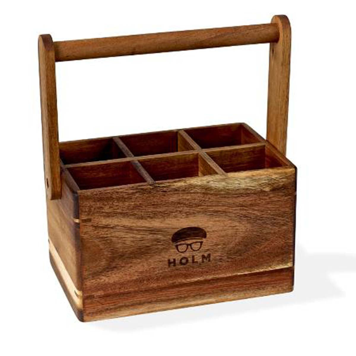 Produktbillede af Claus Holm HOLM Holder 6 rum 24,8 x 14,2 x 22,6 cm Akacietræ i premium kvalitet