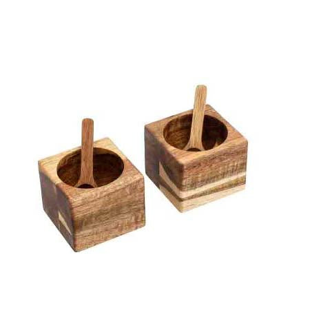 Produktbillede af Claus Holm HOLM Miniskålesæt 6 x 6 x 5 cm 2 stk. Akacie i premium kvalitet