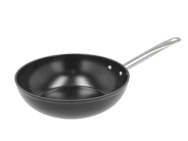 Produktbillede af Claus Holm HOLM Wok Dia 28 cm Sort Aluminium/keramisk belægning i premium kvalitet