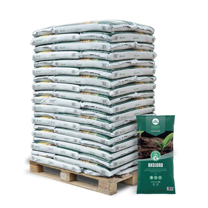 Produktbillede af Økojord 60 poser á 40 liter på tilbud i høj kvalitet