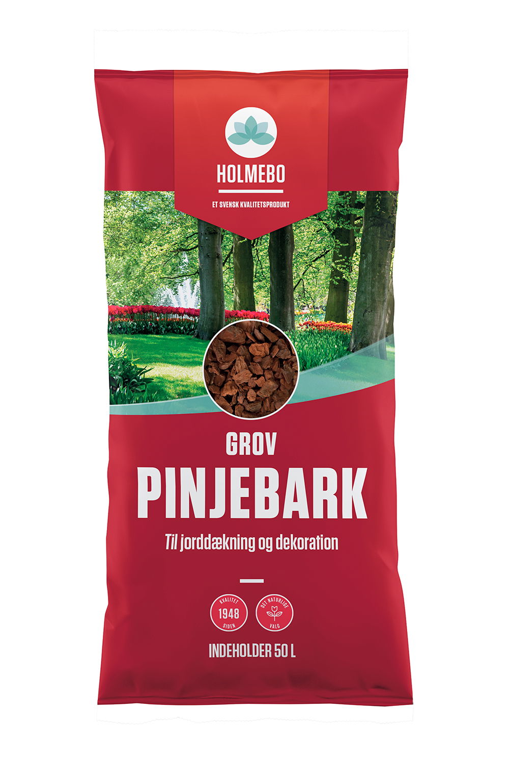 Produktbillede af Grov pinjebark 25-40 mm 50 liter på tilbud i høj kvalitet