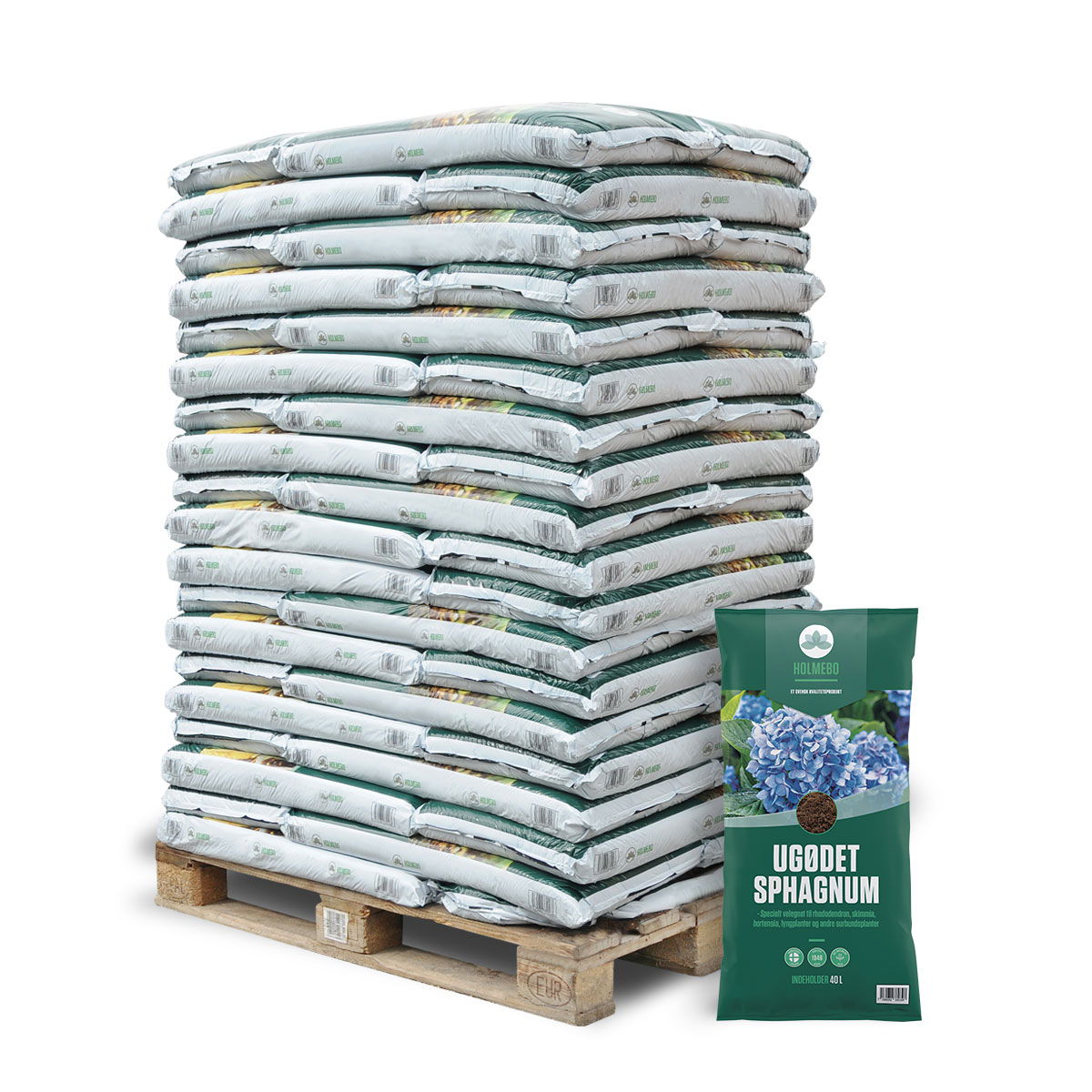 Produktbillede af Ugødet sphagnum 60 poser á 40 liter på tilbud i høj kvalitet
