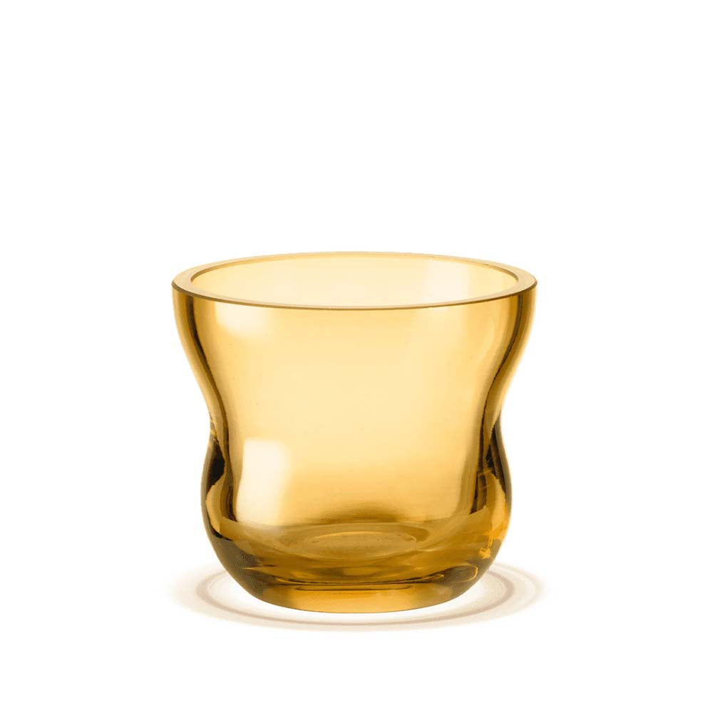 Produktbillede af Holmegaard Calabas Fyrfadsstage Ø8.5 cm amber i premium kvalitet