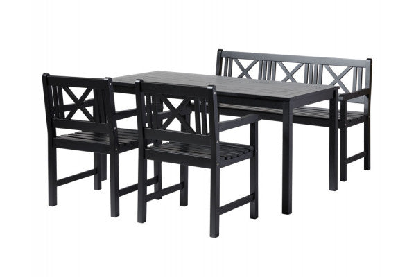 Produktbillede af Hornbæk SORT Havemøbelsæt på tilbud i høj kvalitet