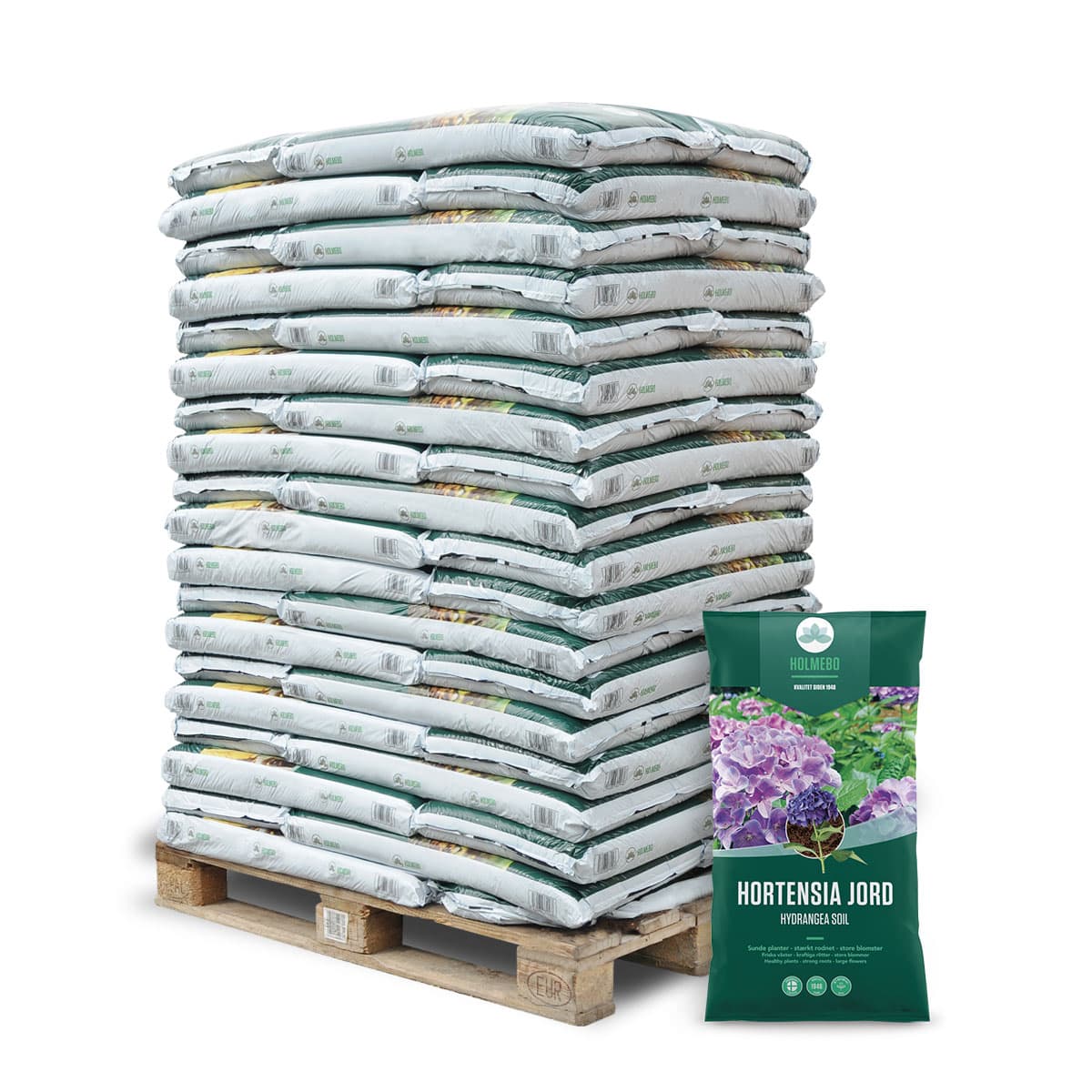 Produktbillede af Hortensiajord 60 poser á 40 liter på tilbud i høj kvalitet