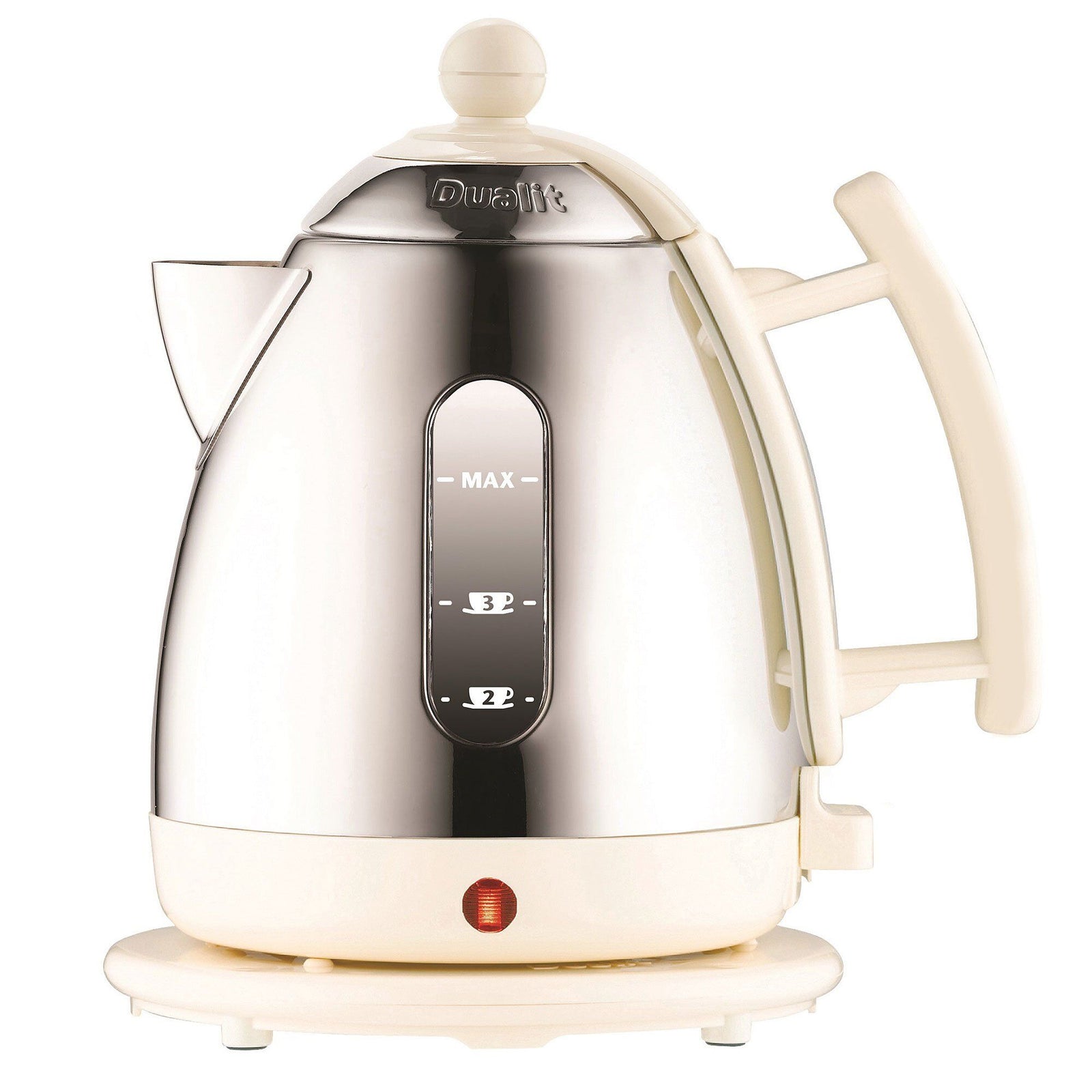 Dualit Dualit Mini elkedel, 1 liter, canvas/sølv – billede i brug (Elkedel)